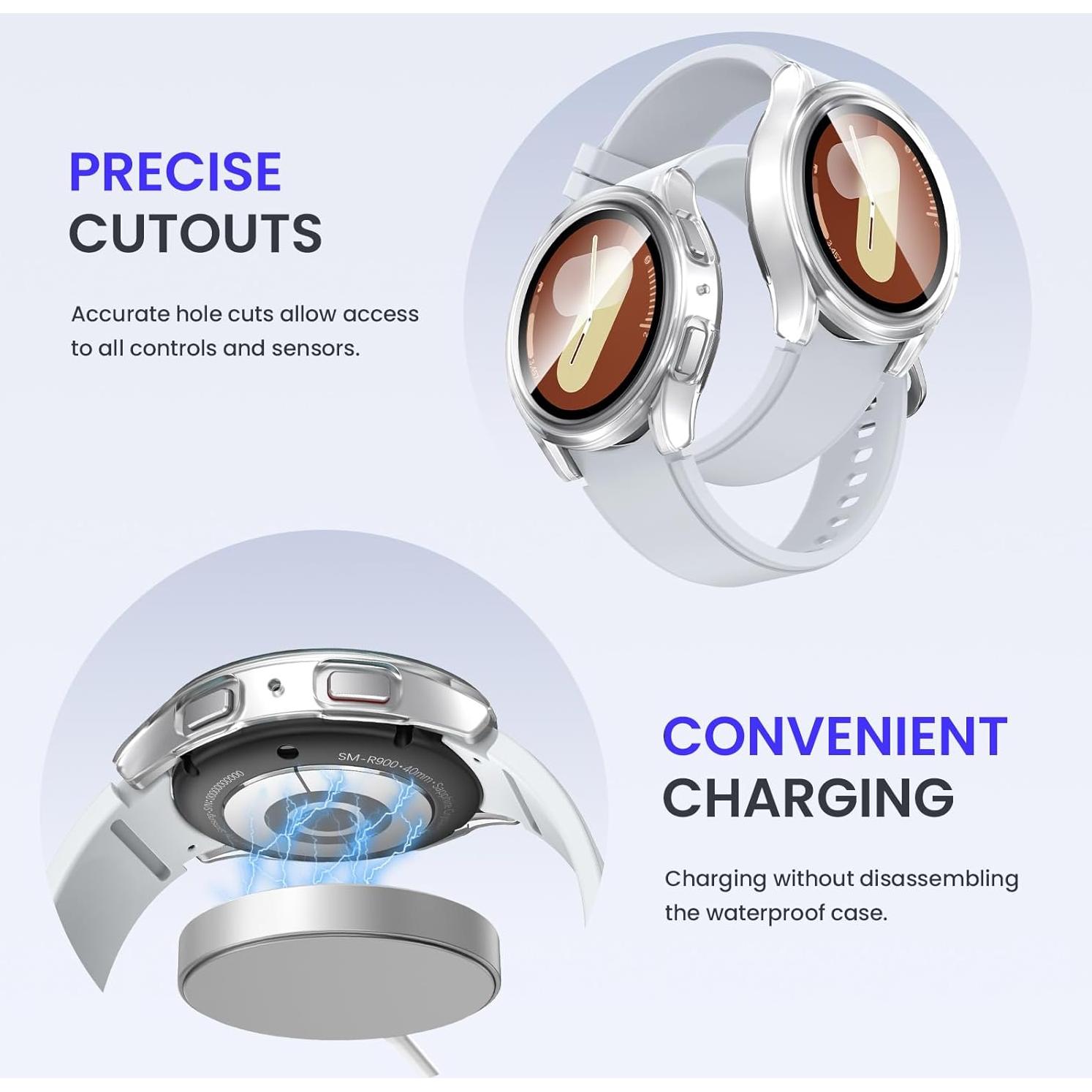 Funda Impermeable Goton para Galaxy Watch 7 44mm - Alta Sensibilidad