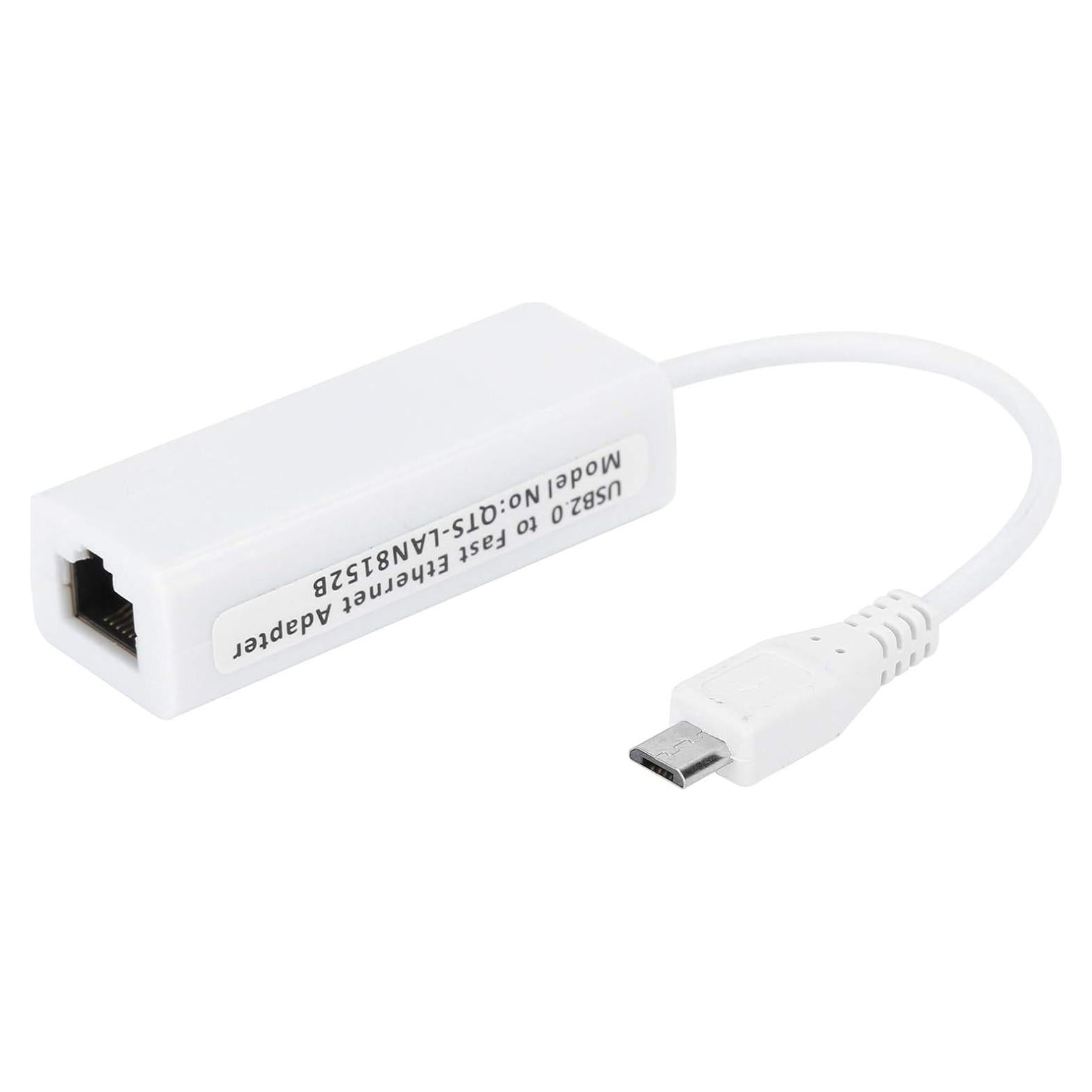 Adaptador Ethernet Micro USB a RJ45 Zopsc para Raspberry Pi