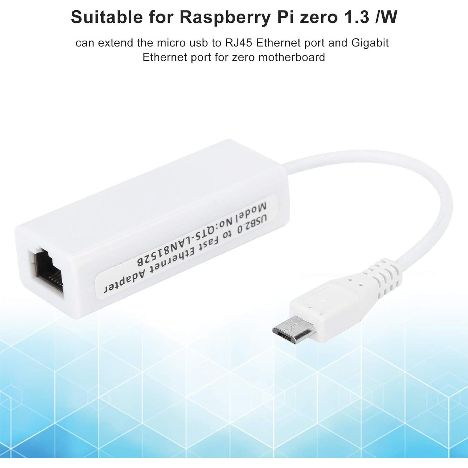 Adaptador Ethernet Micro USB a RJ45 Zopsc para Raspberry Pi