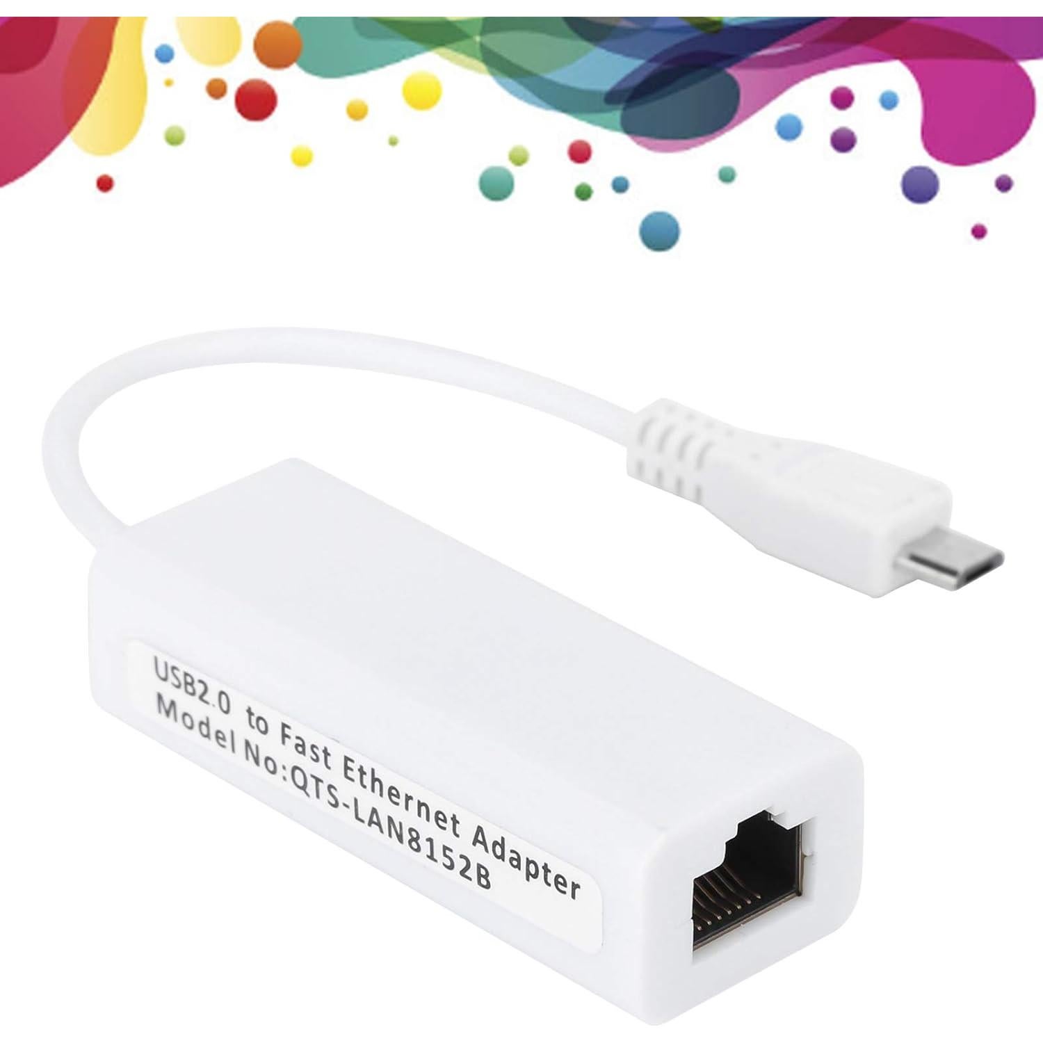 Adaptador Ethernet Micro USB a RJ45 Zopsc para Raspberry Pi