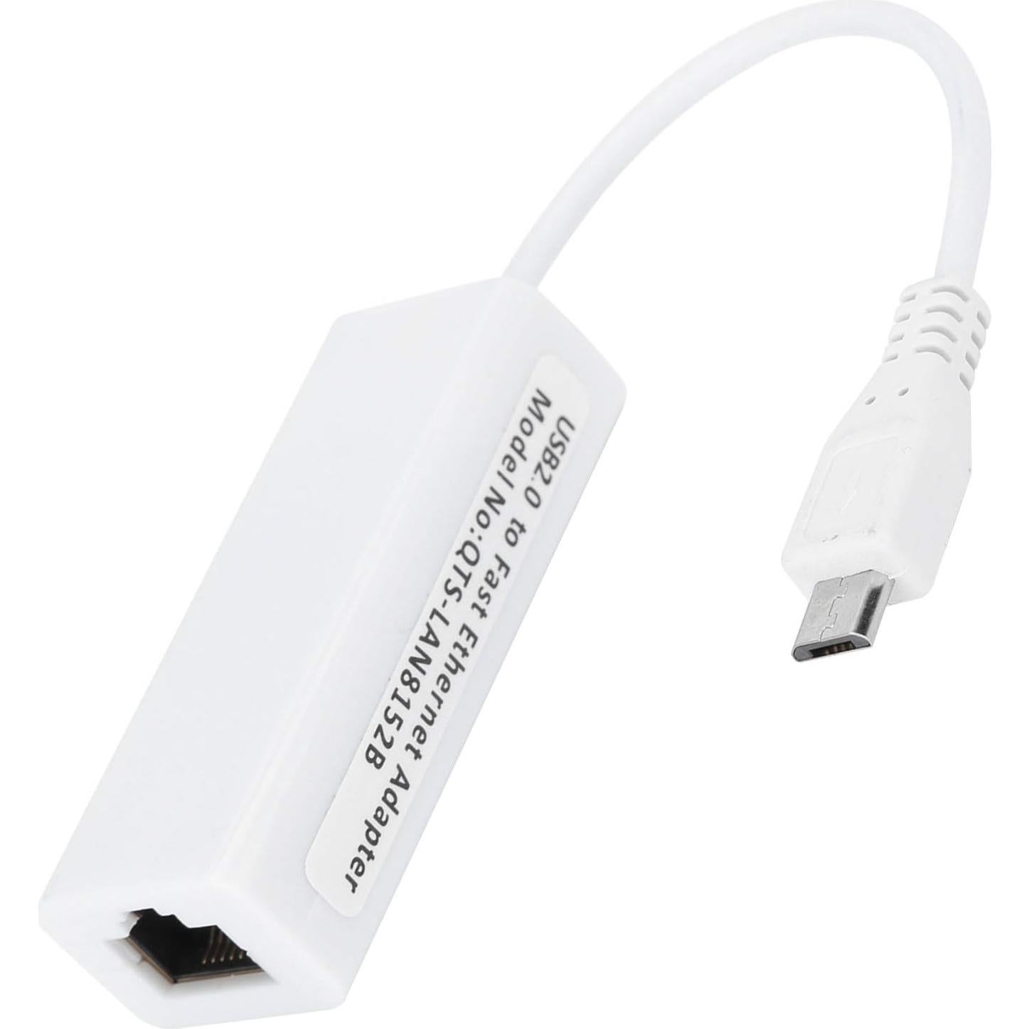 Adaptador Ethernet Micro USB a RJ45 Zopsc para Raspberry Pi