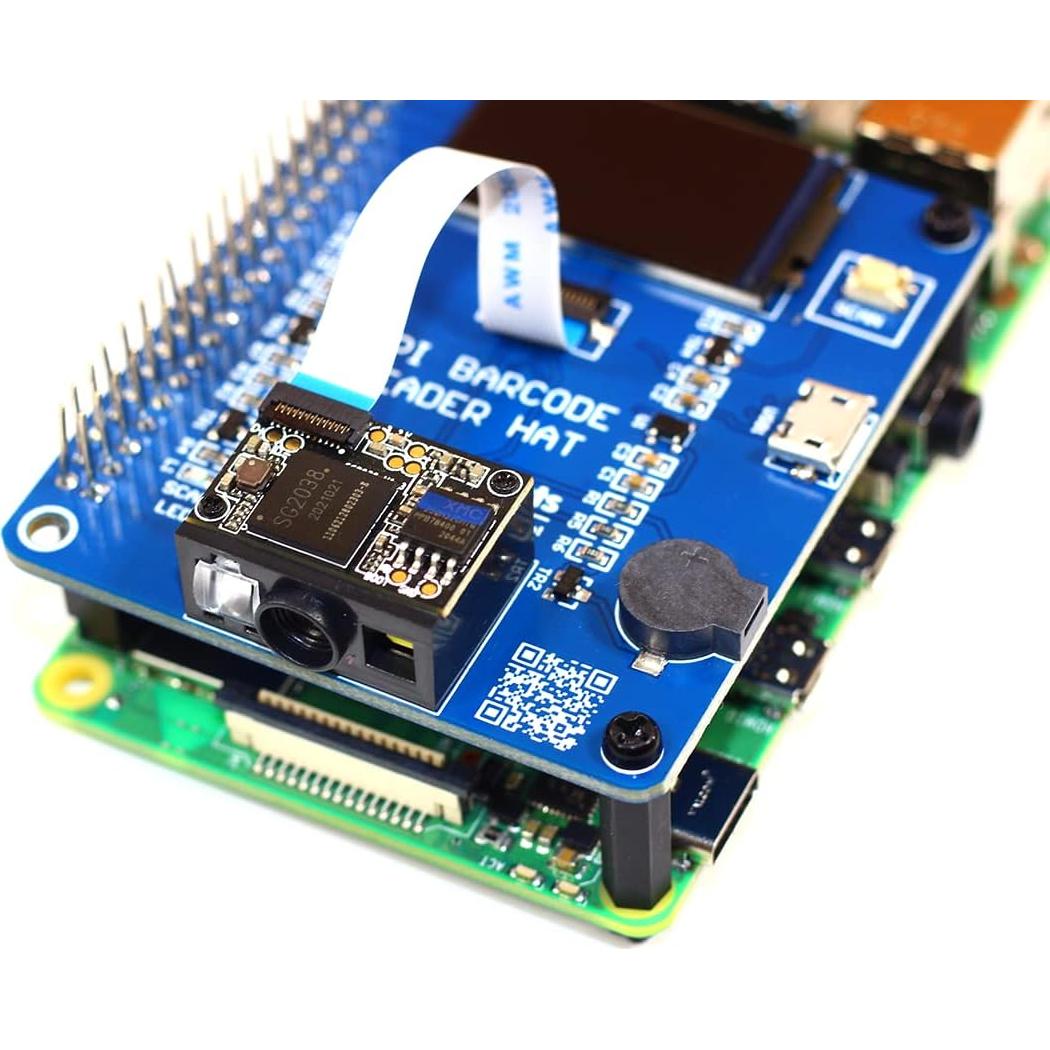 HAT de Código de Barras SB Components para Raspberry Pi 4B/3B+