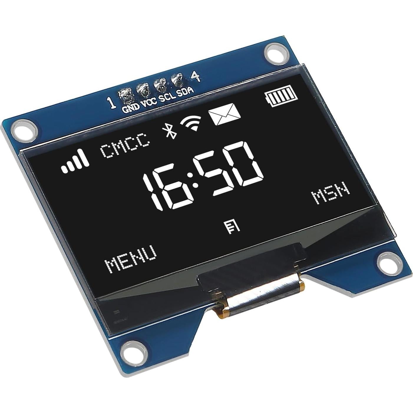 Módulo OLED 1.54" JUZITAO 128x64 I2C 2PCS Pantalla Blanca