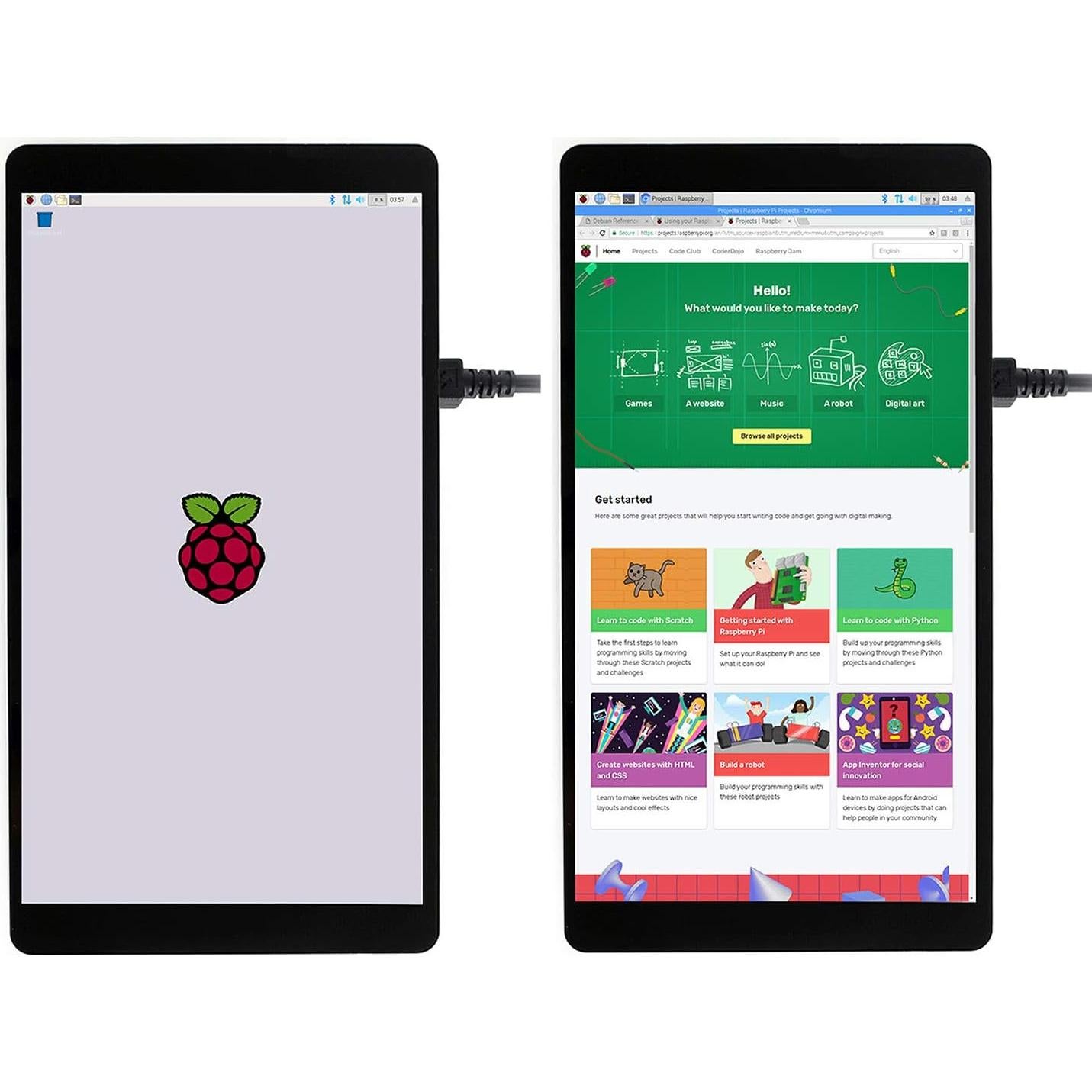 Pantalla AMOLED 5.5" HDMI 1080p Táctil Capacitiva Waveshare