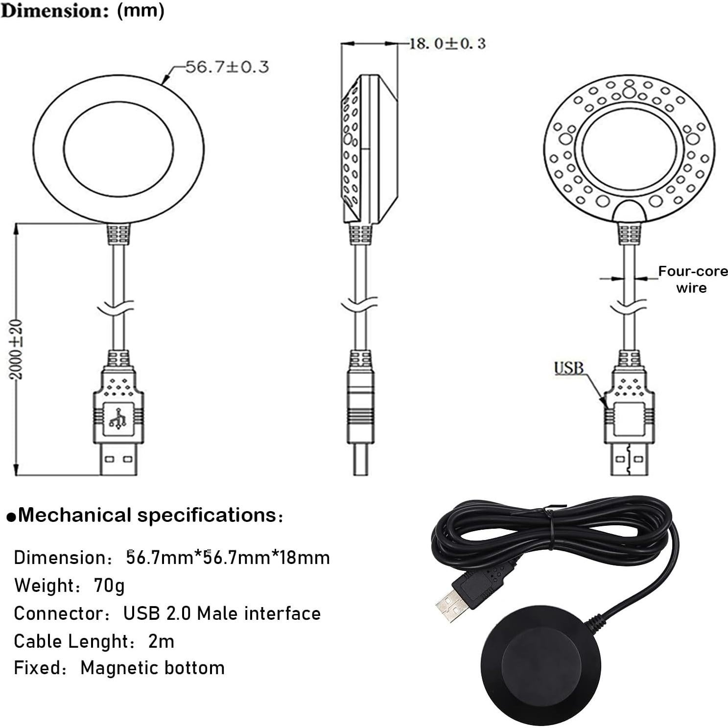 Módulo GPS BN-808 USB Geekstory con Chip M8030-KT 4M