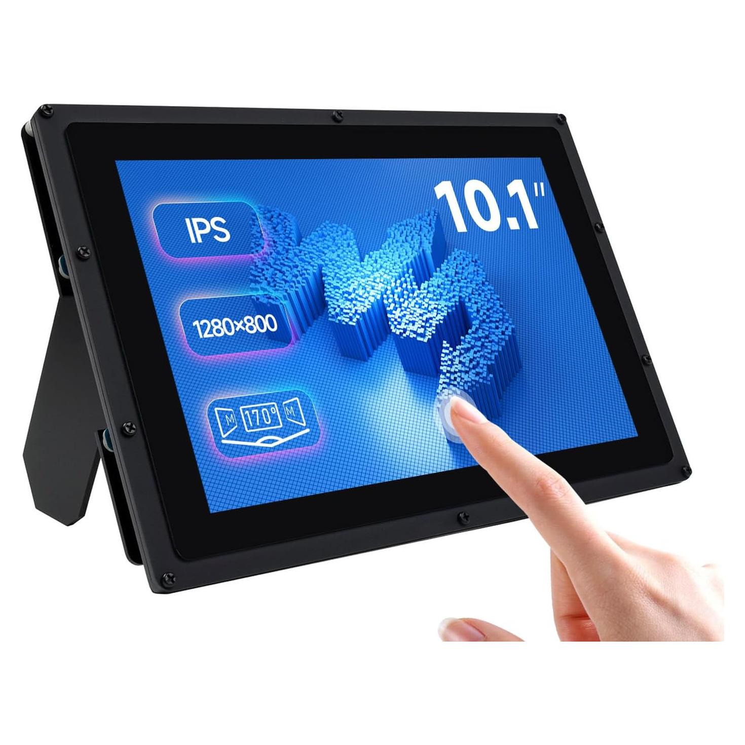 Pantalla LCD táctil 10.1" Waveshare 1280x800 HDMI con estuche