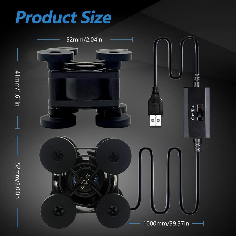 Ventilador USB Mini SCCCF 40mm 3 Velocidades para VR y PC