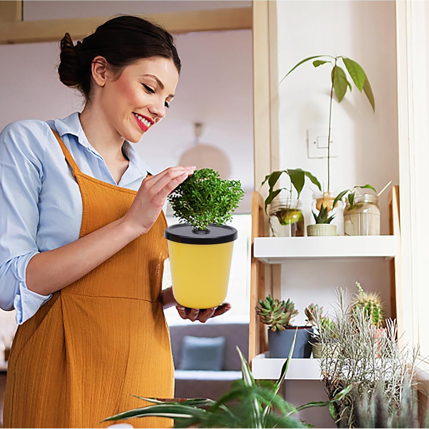 Kit de Macetas Hidropónicas Kiicii 8 Macetas y 24 Esponjas