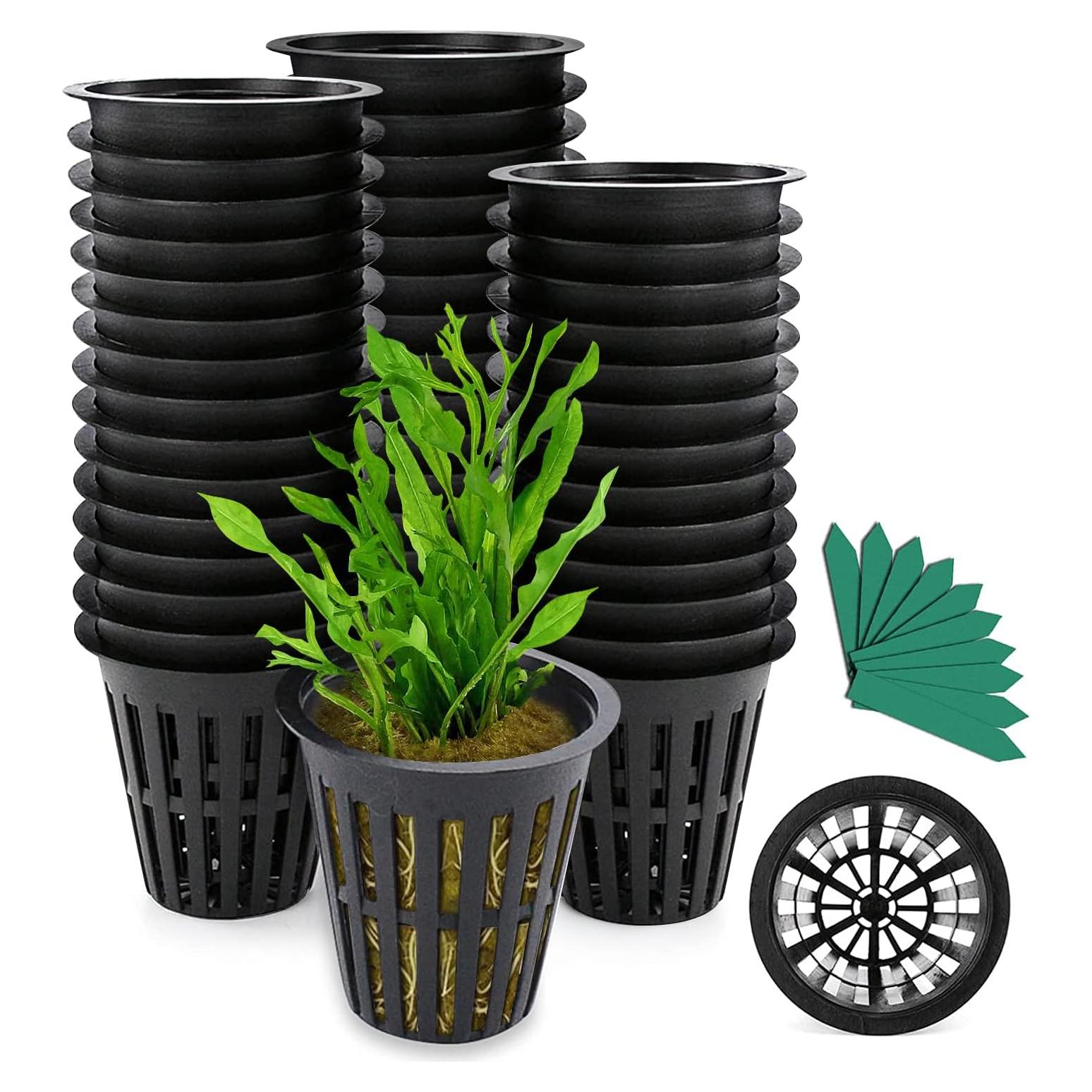 Macetas de Malla GROWNEER 5 cm 50 Pcs Hidropónicas