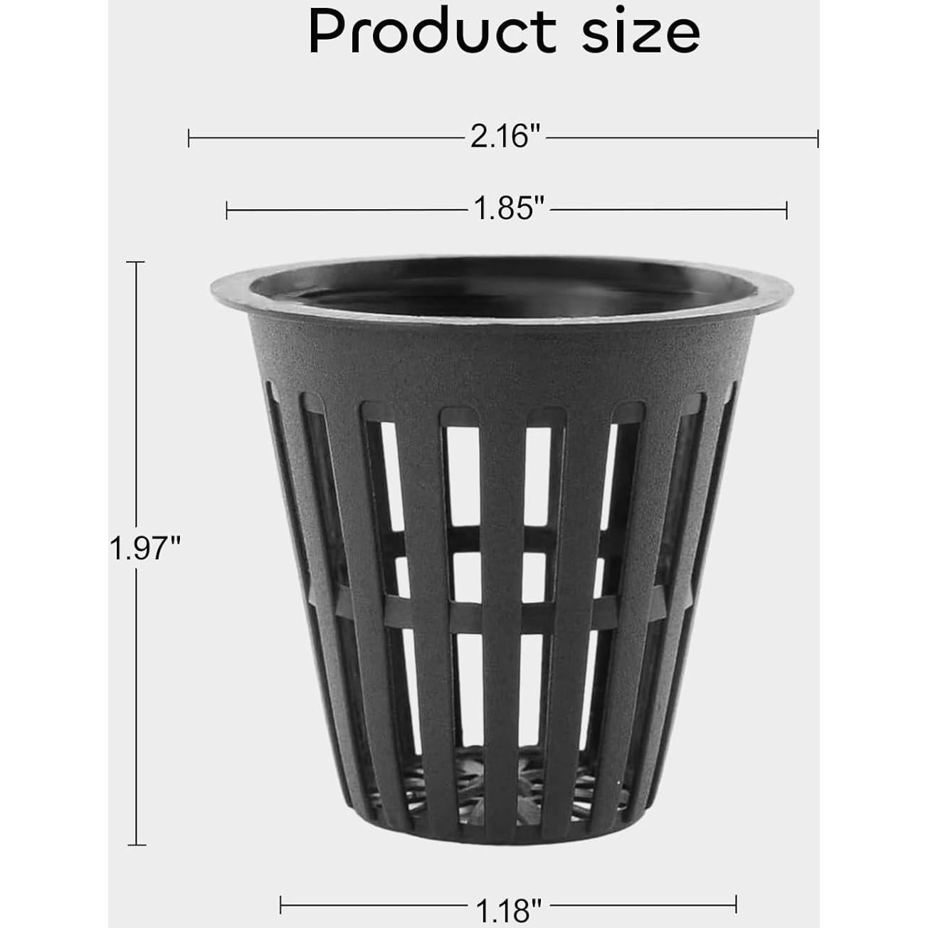 Macetas de Malla GROWNEER 5 cm 50 Pcs Hidropónicas