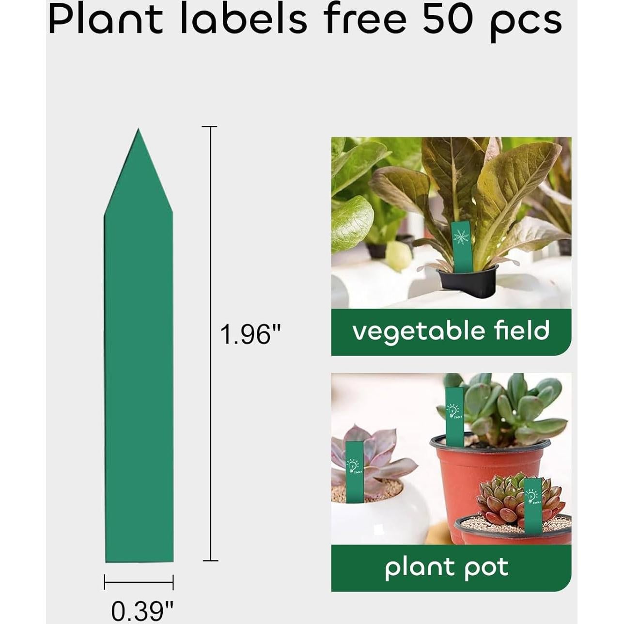Macetas de Malla GROWNEER 5 cm 50 Pcs Hidropónicas