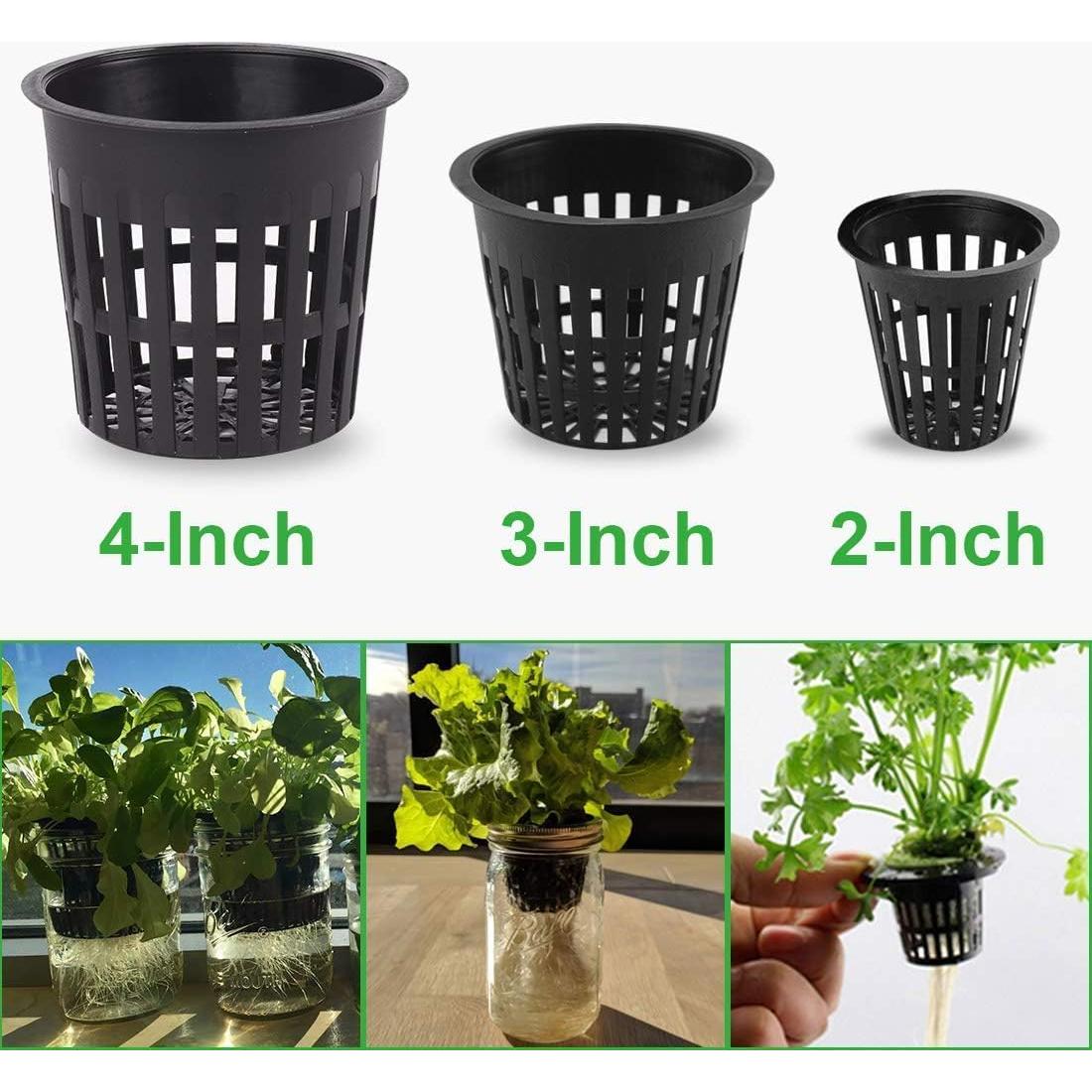Macetas de Malla GROWNEER 5 cm 50 Pcs Hidropónicas