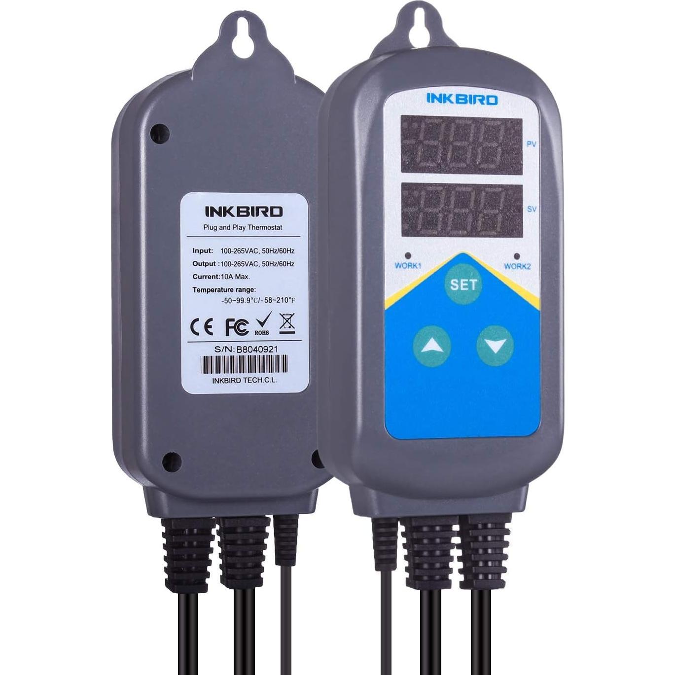 Calentador de Acuario Inkbird ITC-306T con Termostato 1200W