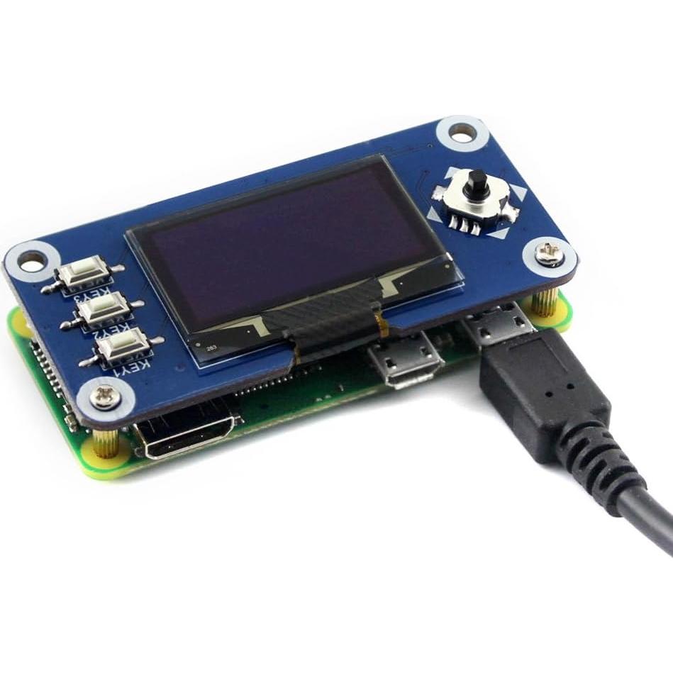 Pantalla OLED HAT 1.3" Waveshare 128x64 para Raspberry Pi