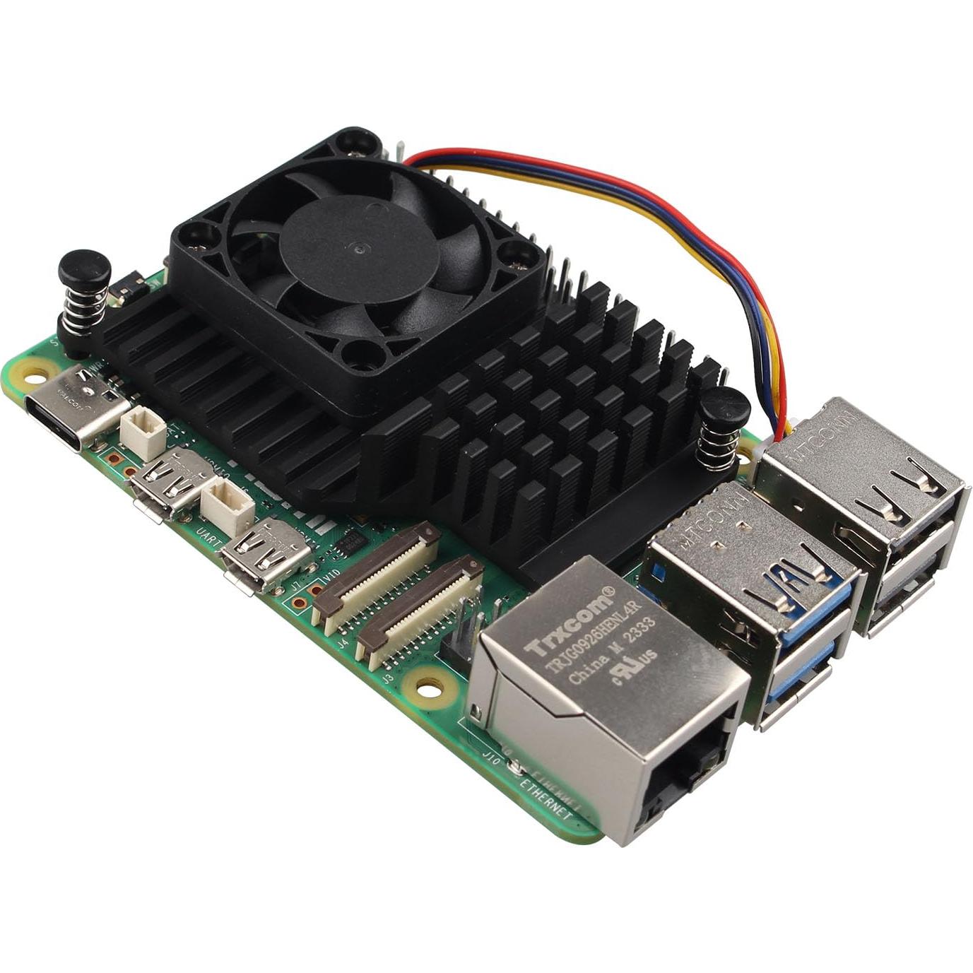 Enfriador Activo de Aluminio ZDE para Raspberry Pi 5 4GB/8GB