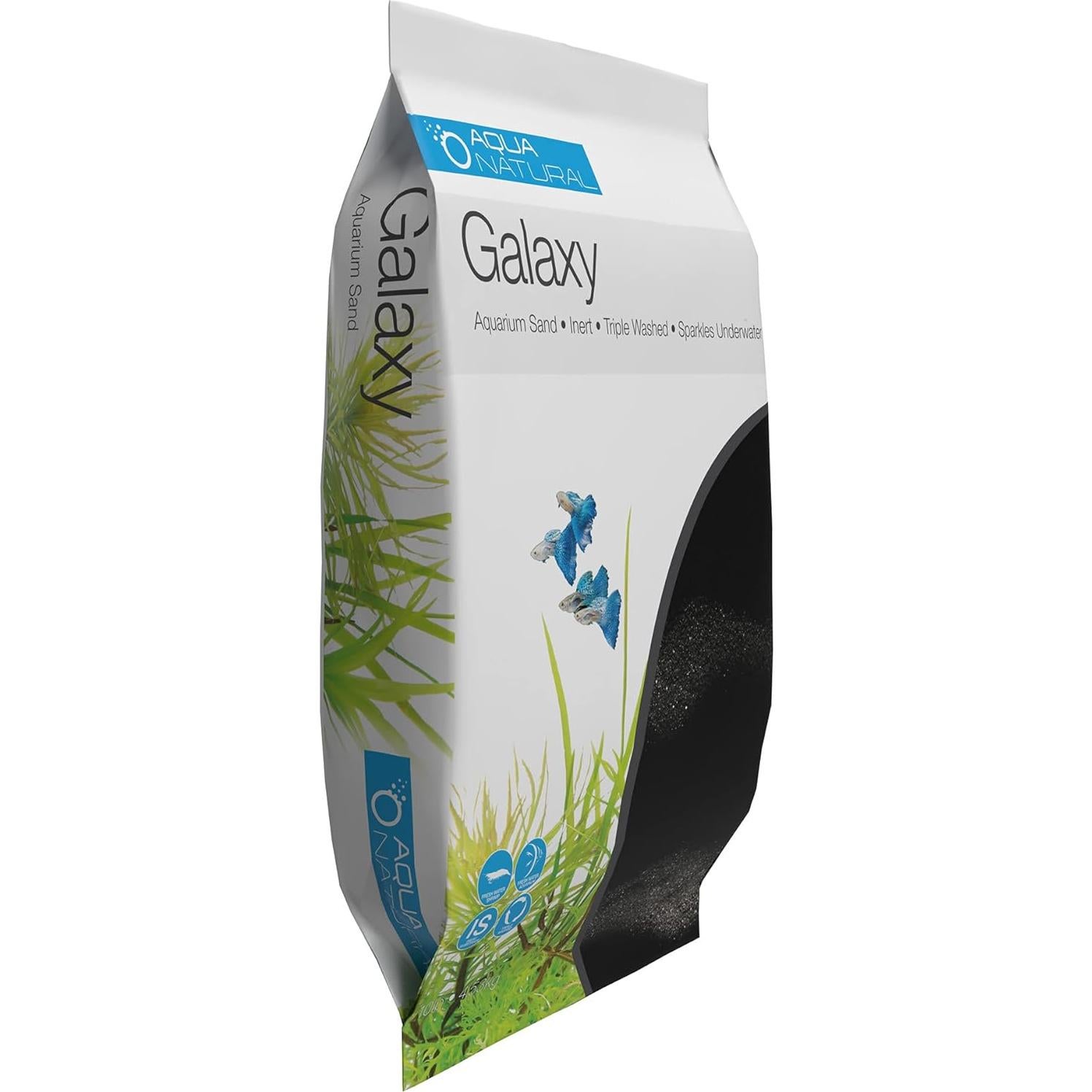 Sustrato Arena Negra Galaxy 9kg para Acuarios y Terrarios