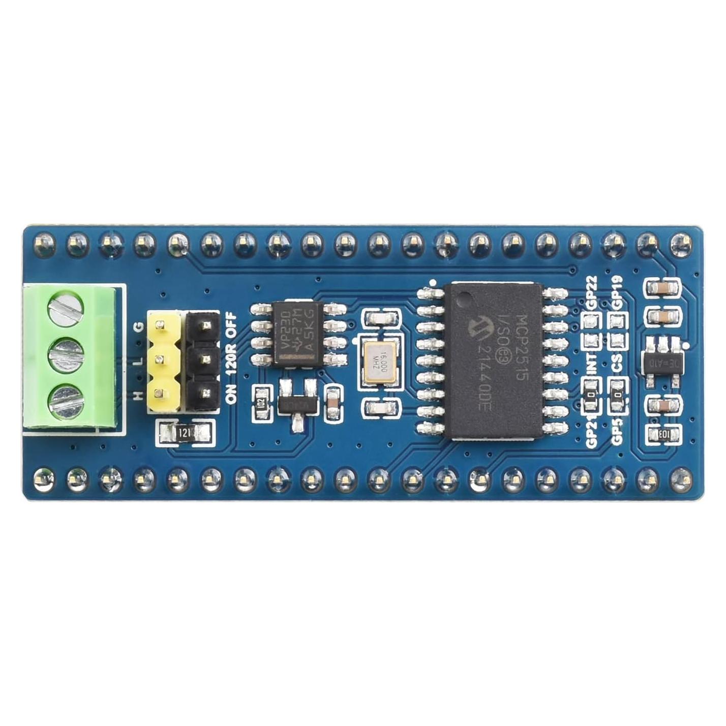 Módulo CAN Bus Waveshare para Raspberry Pi Pico - Comunicación SPI