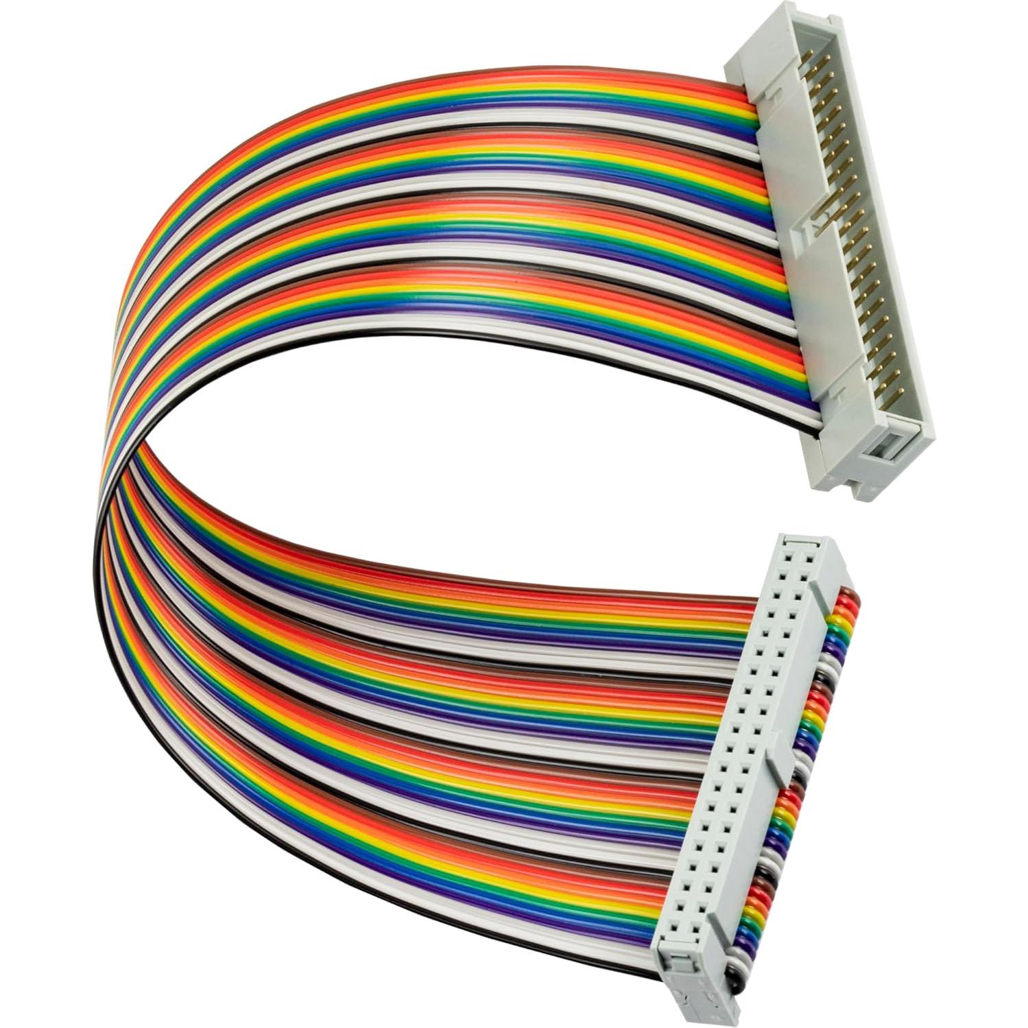 Cable IDC 40 pines macho a hembra y hembra a hembra 20 cm