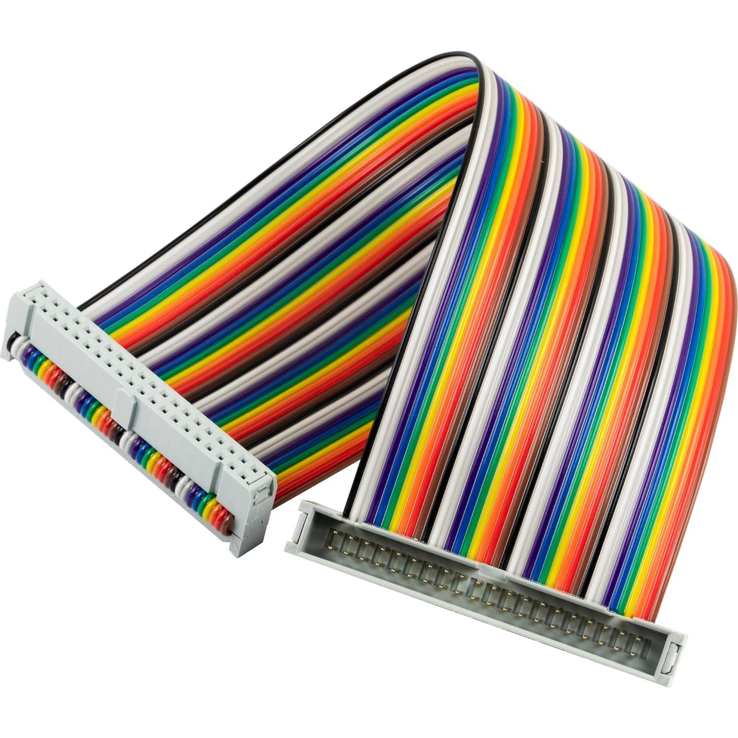 Cable IDC 40 pines macho a hembra y hembra a hembra 20 cm