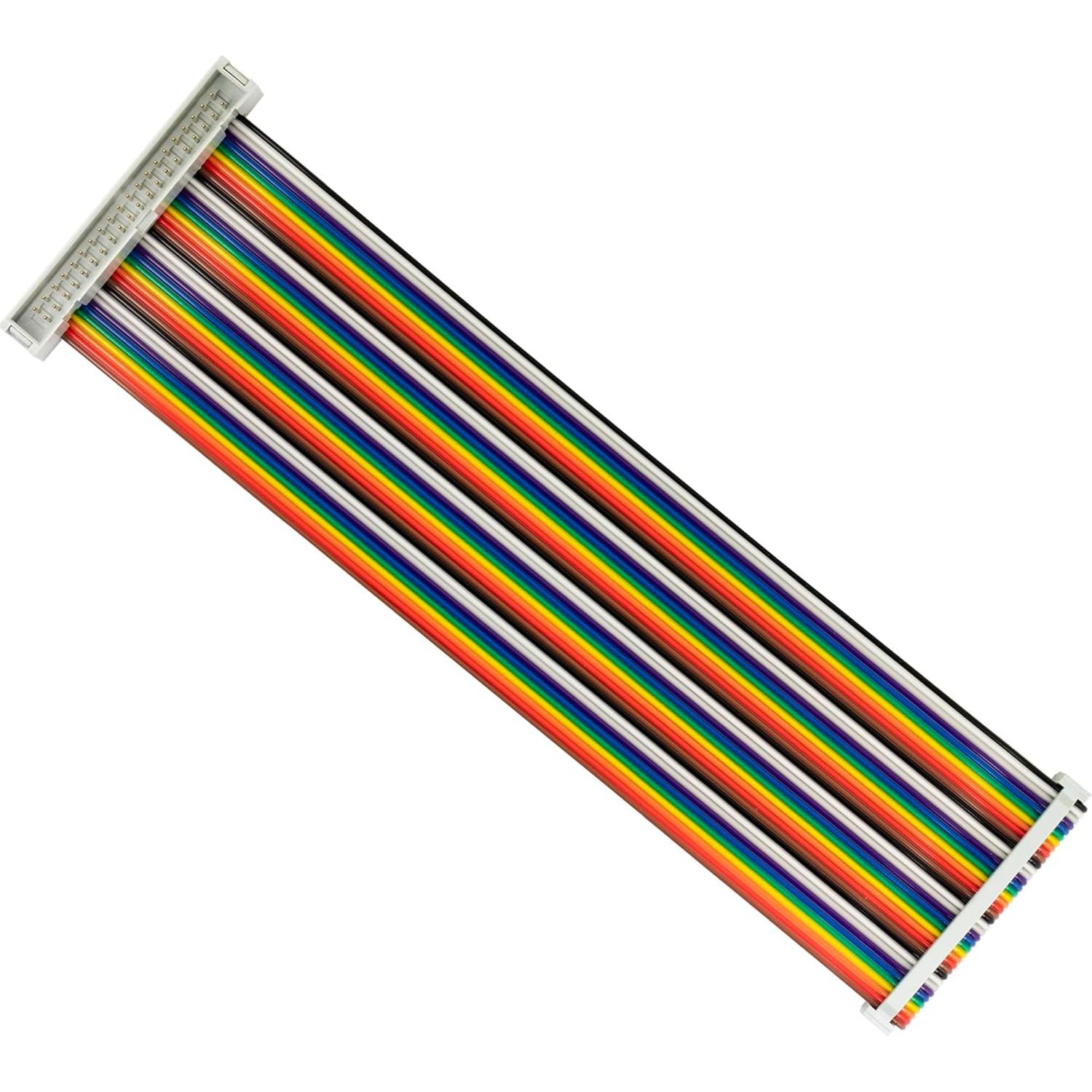 Cable IDC 40 pines macho a hembra y hembra a hembra 20 cm