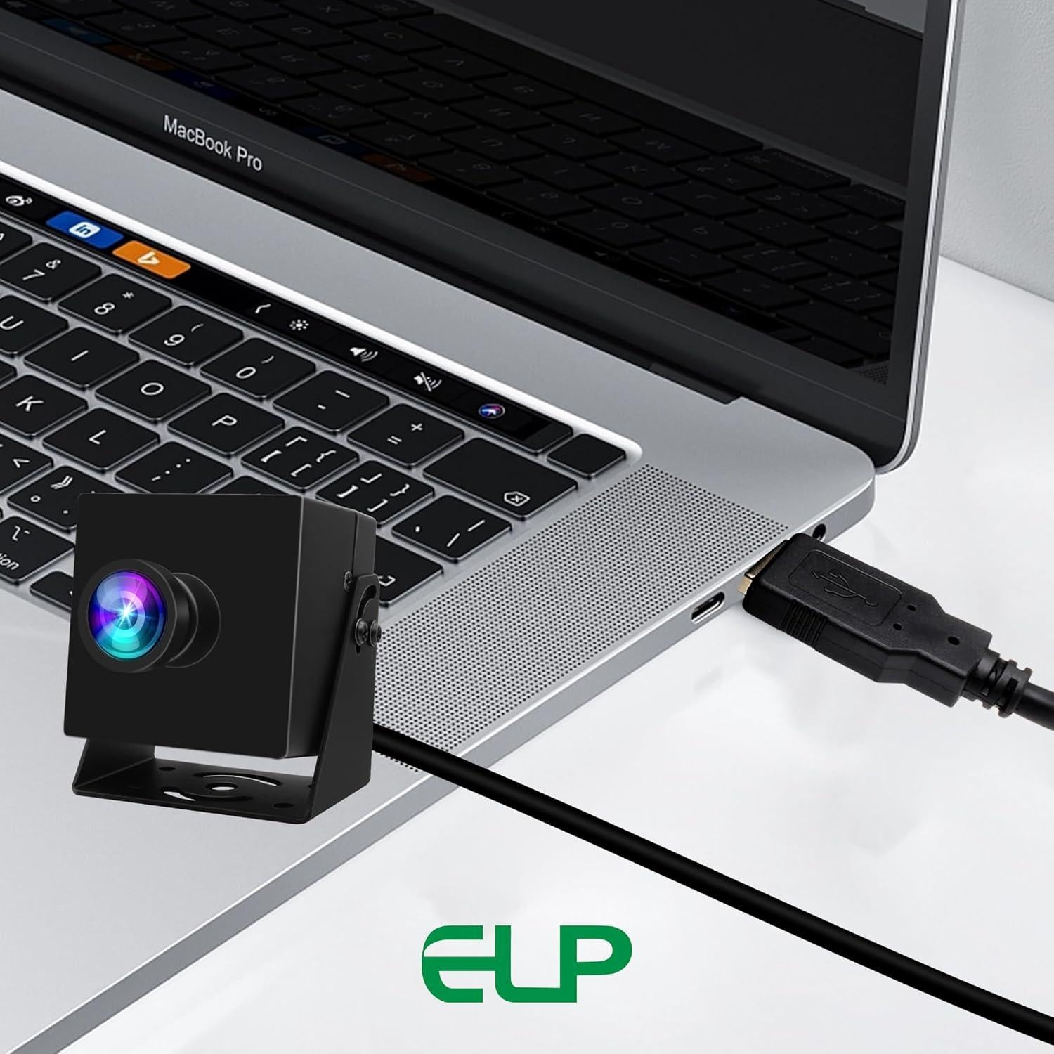Cámara USB ELP 12MP Gran Angular 1080P 120fps para PC