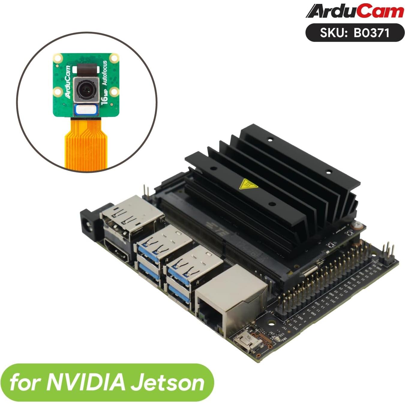 Cámara Autofocus 16MP Arducam para Raspberry Pi IMX519