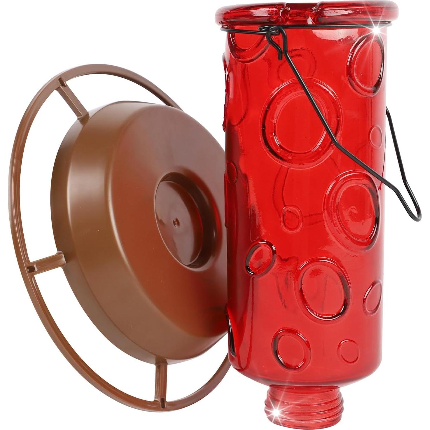 Bebedero para Aves Silvestres Juegoal 0.83L Colgante Rojo