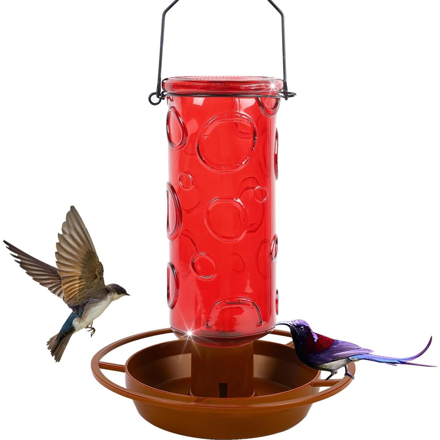 Bebedero para Aves Silvestres Juegoal 0.83L Colgante Rojo