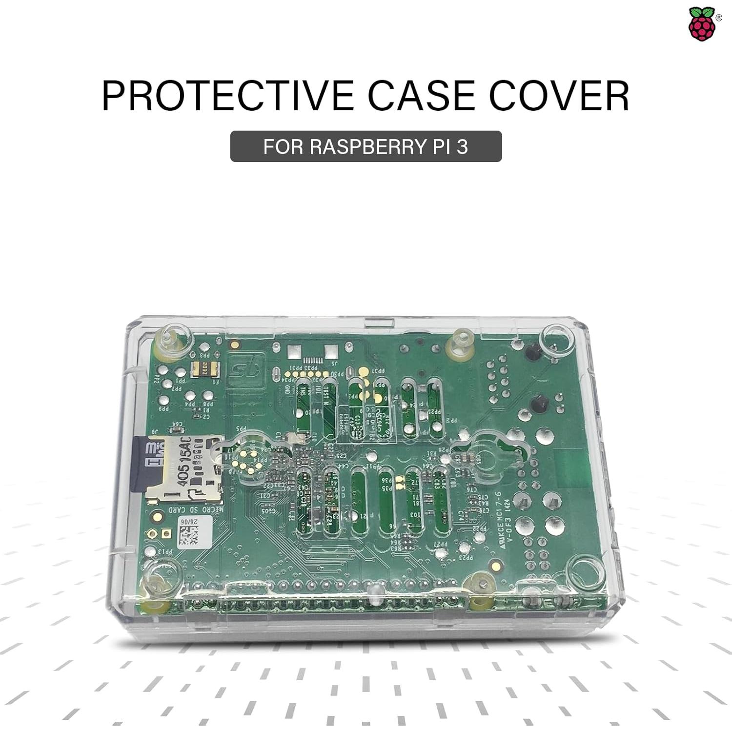 Caja Cerrada Transparente Premium SB Components para Raspberry Pi 2