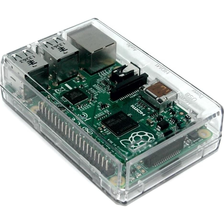 Caja Cerrada Transparente Premium SB Components para Raspberry Pi 2