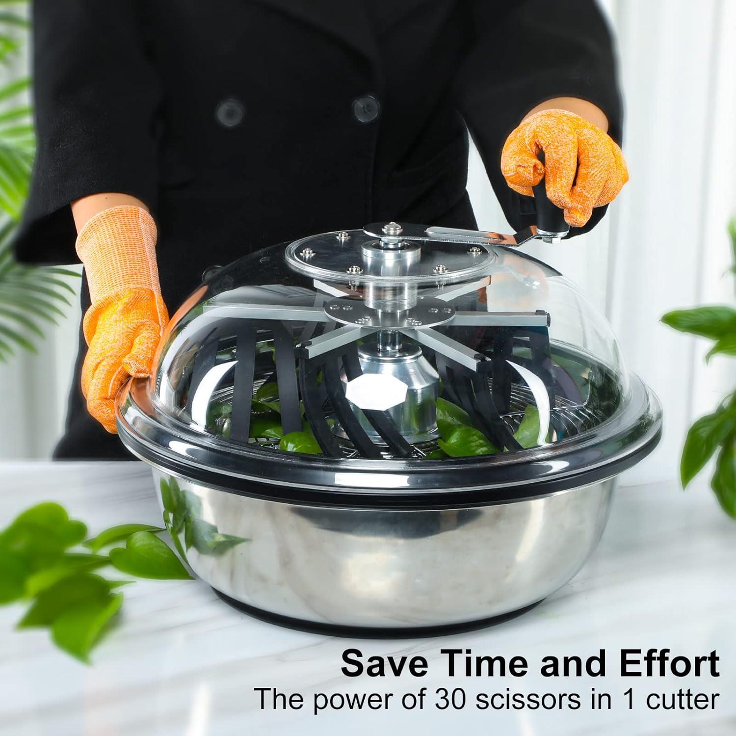 Cortadora de Hojas MELONFARM 33 cm con Cuchillas Inox