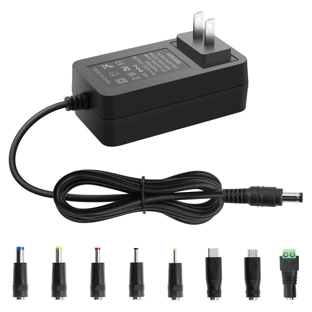 Adaptador de Alimentación 5V 4A 20W con 8 Enchufes Universales