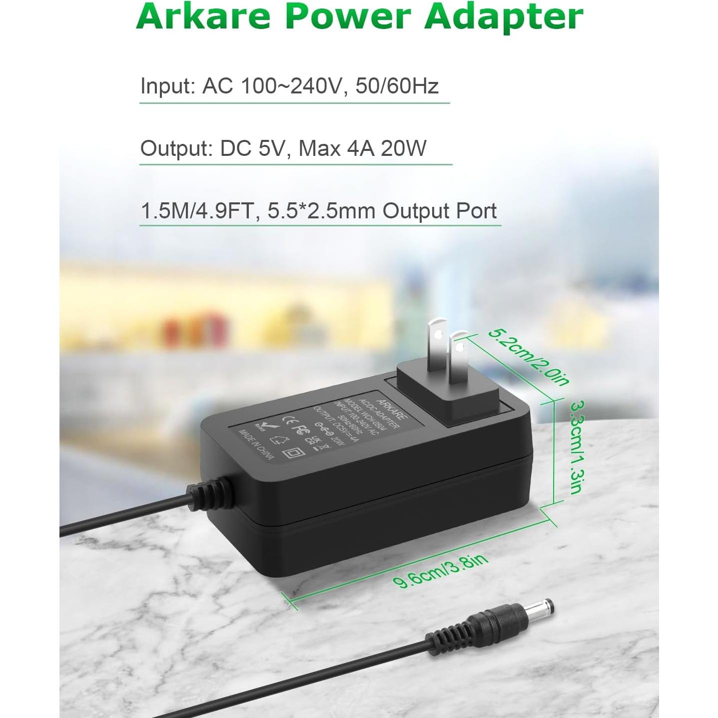 Adaptador de Alimentación 5V 4A 20W con 8 Enchufes Universales