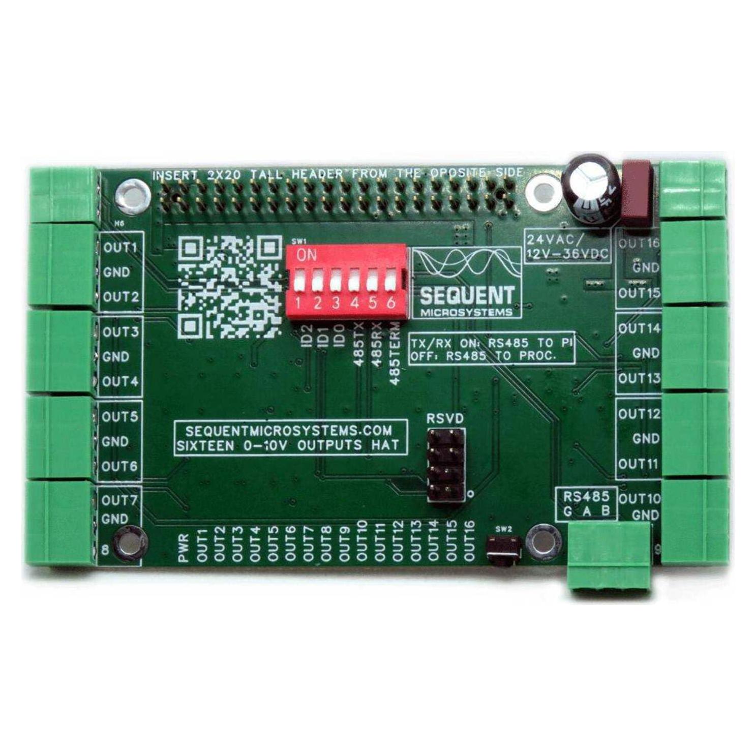 Módulo de Salidas Analógicas 0-10V HAT para Raspberry Pi