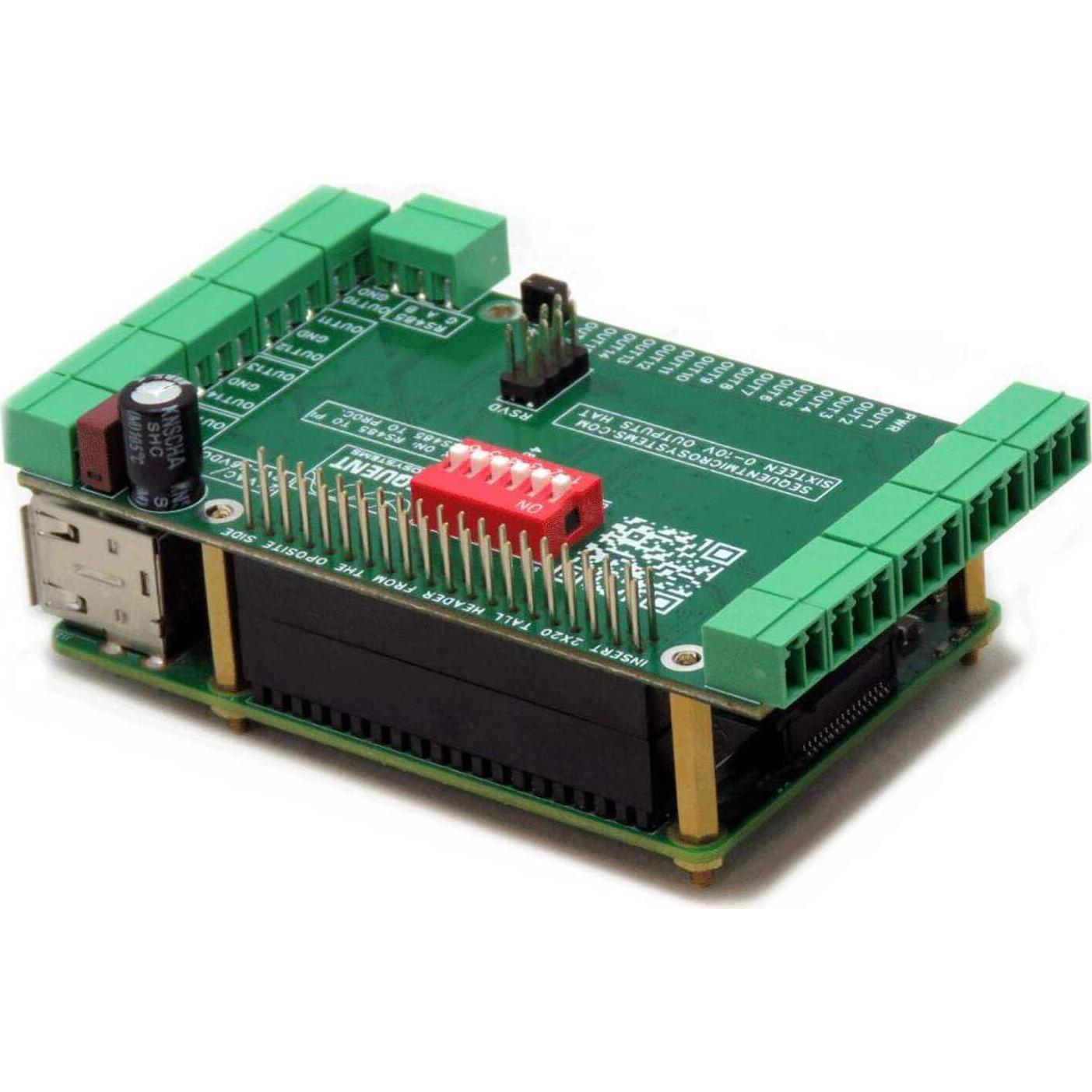 Módulo de Salidas Analógicas 0-10V HAT para Raspberry Pi