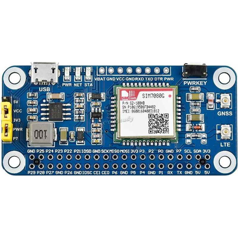 HAT NB-IoT Cat-M GNSS XYGStudy para Raspberry Pi con GPS