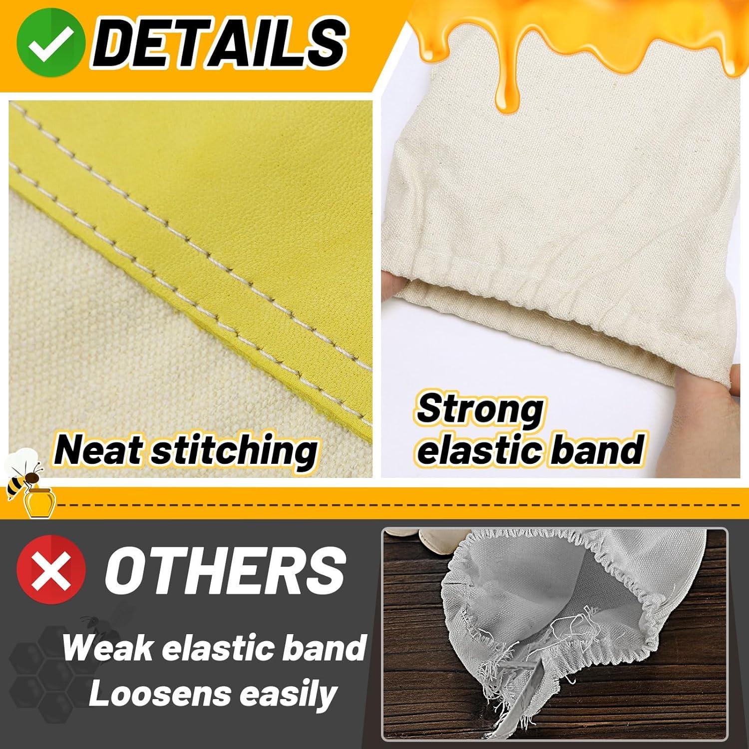 Guantes de Apicultura ANPHSIN de Piel de Cabra Largos