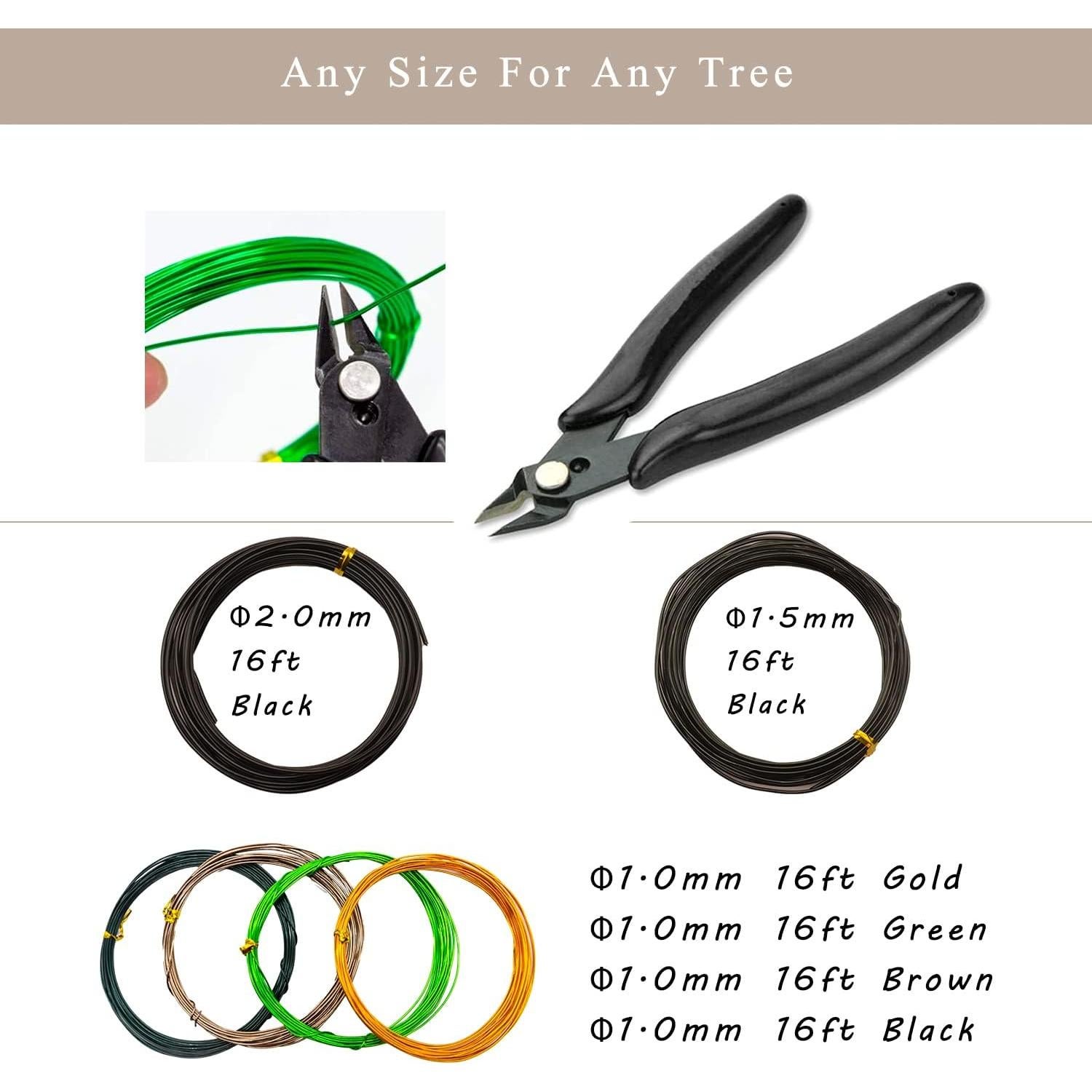 Kit de Herramientas para Bonsai PEEORNT 22 Pcs Acero Carbono
