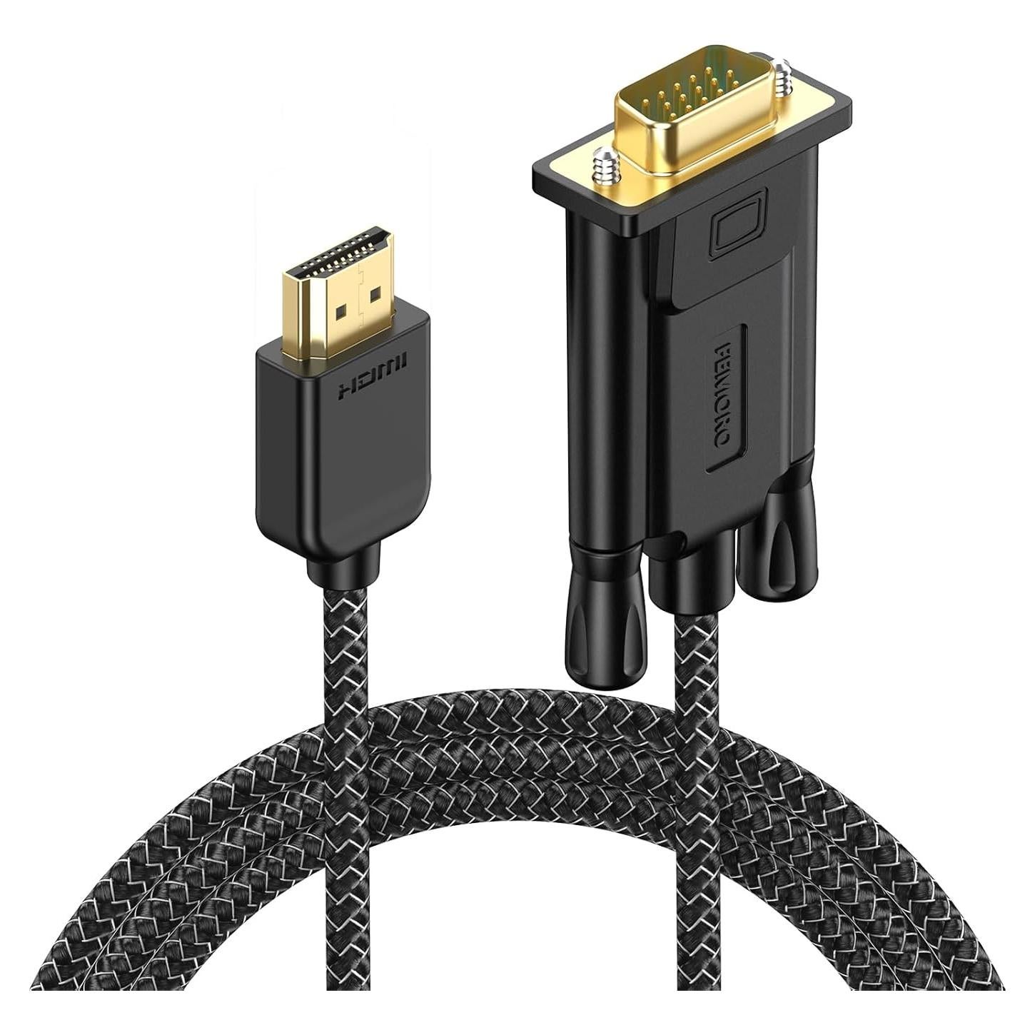 Cable HDMI a VGA 1.83m FEMORO 1080P para PC y Proyector