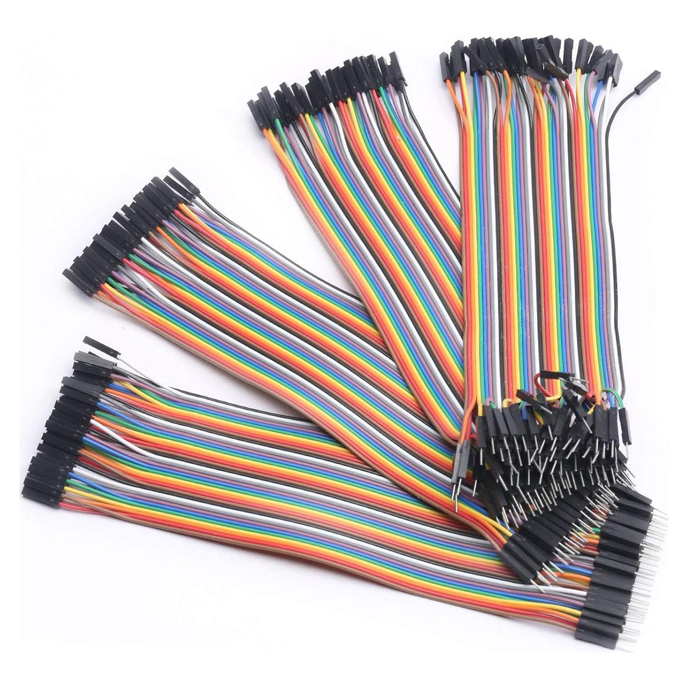 Cables Jumper Dupont 120pcs 20cm Hembra a Macho DEVMO