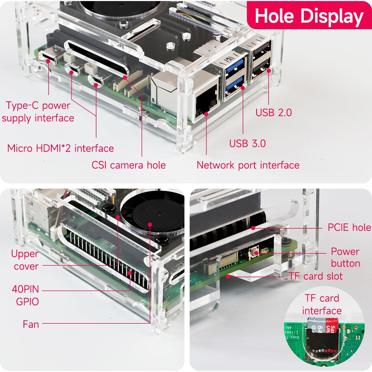 Kit Disipador Calor Yahboom para Raspberry Pi 5 con Ventilador PWM