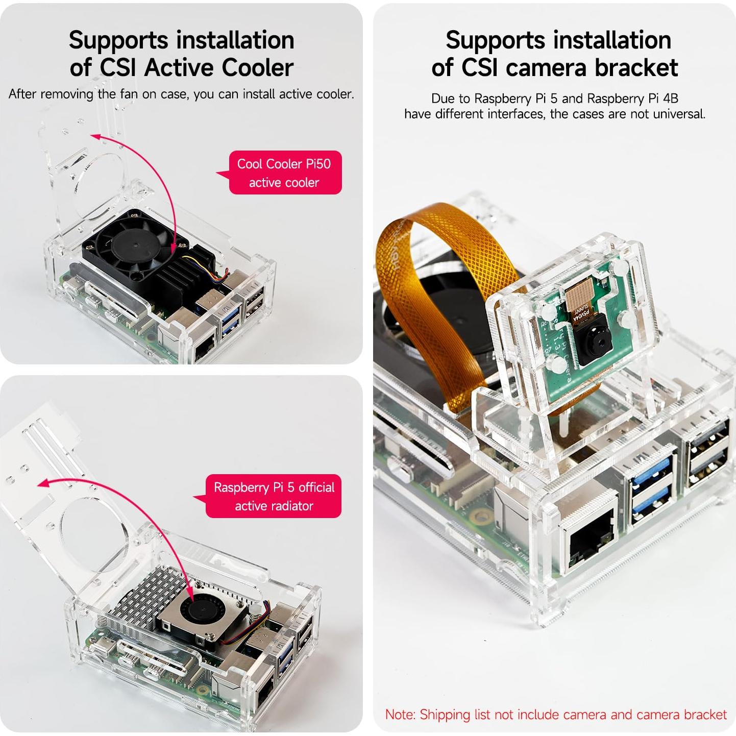 Kit Disipador Calor Yahboom para Raspberry Pi 5 con Ventilador PWM
