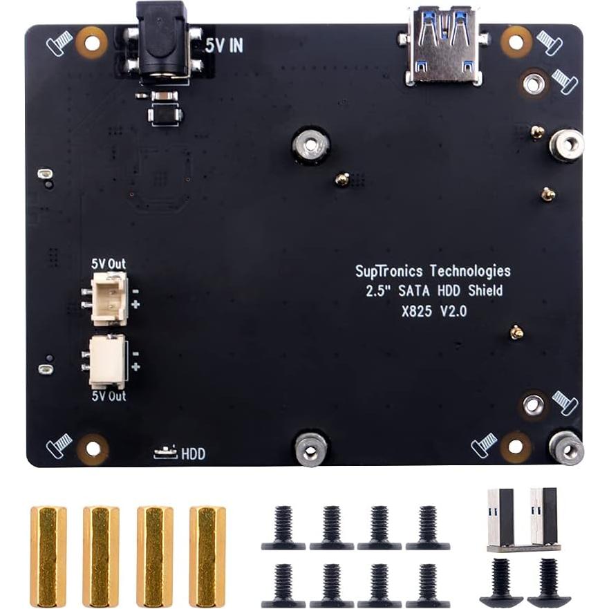 Placa de Expansión SATA GeeekPi X825 V2.0 para Raspberry Pi 4B