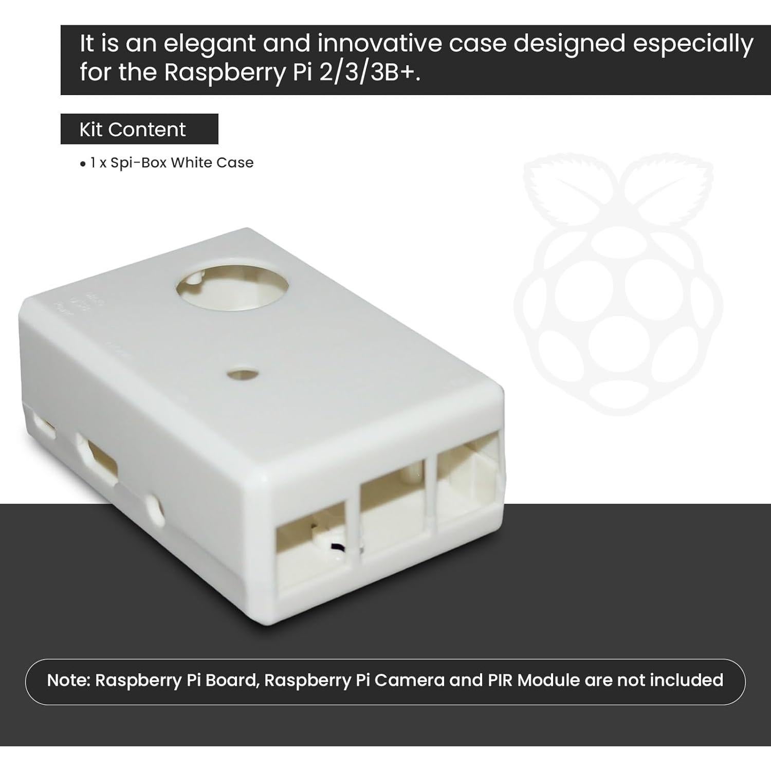 Caja protectora blanca SB Components para Raspberry Pi 2