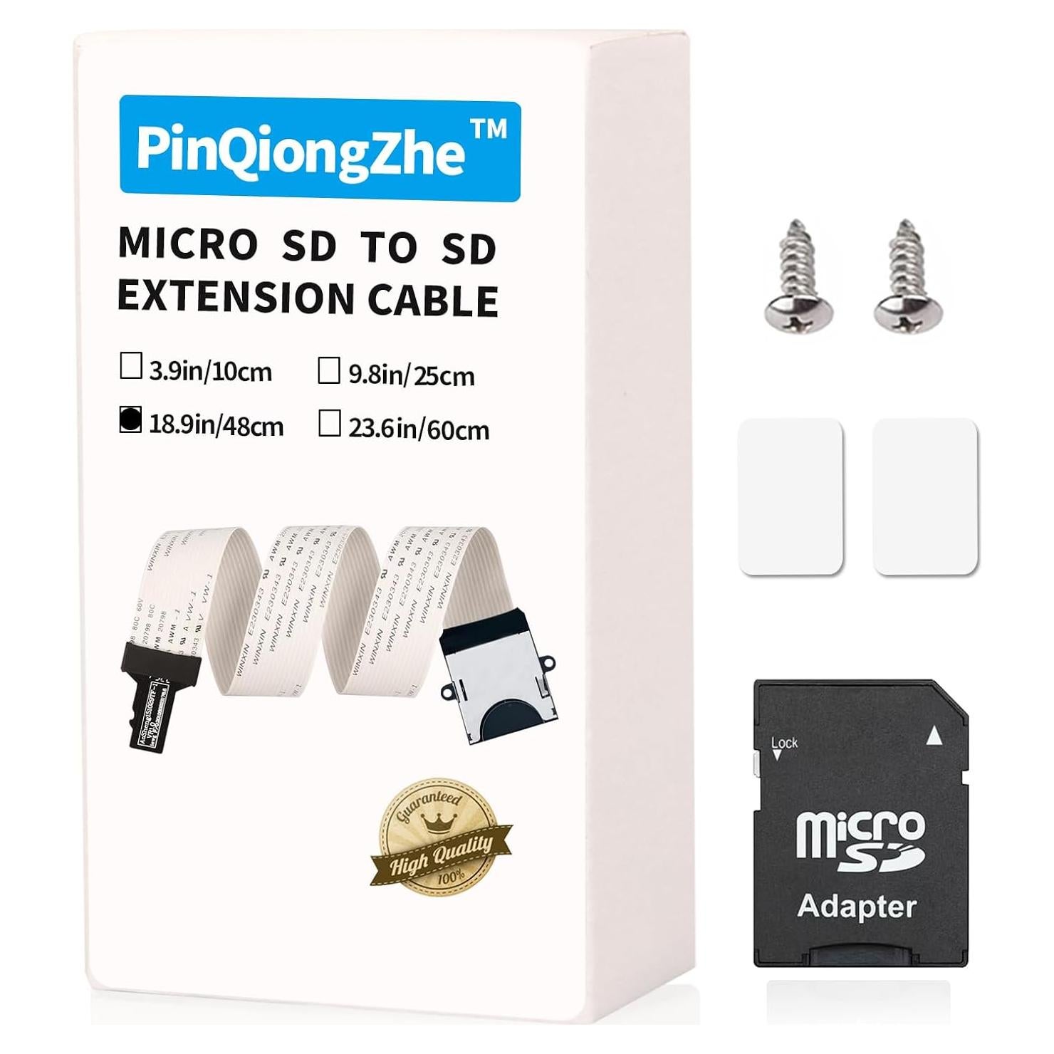 Adaptador Micro SD a SD 48cm PinQiongZhe para Raspberry Pi