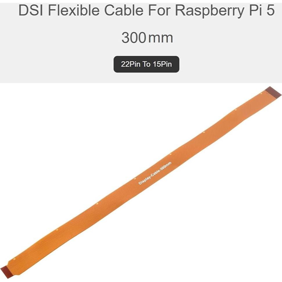 Cable Flexible DSI FPC Waveshare para Raspberry Pi 5 300mm