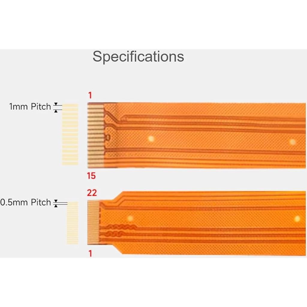 Cable Flexible DSI FPC Waveshare para Raspberry Pi 5 300mm