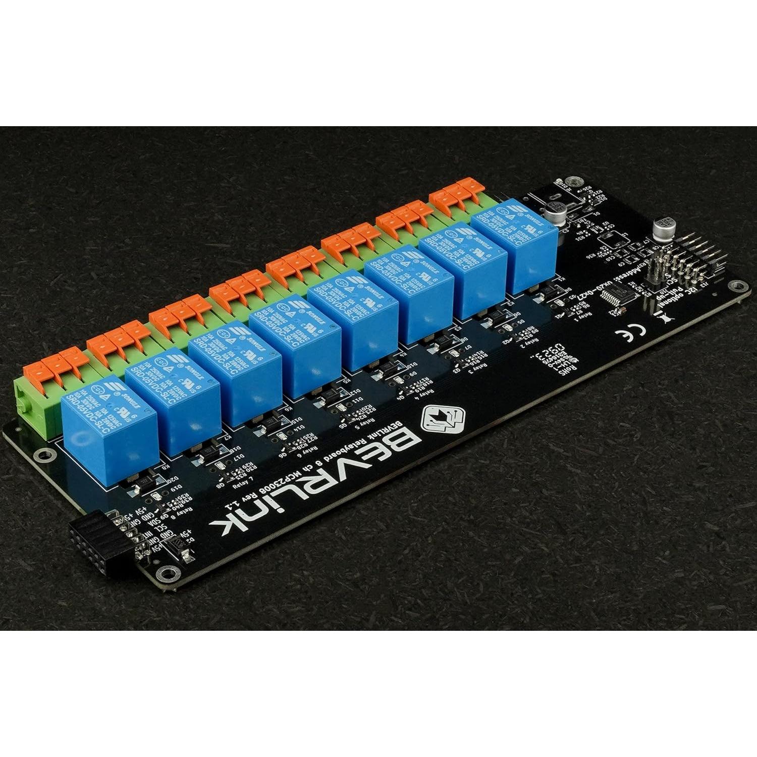 Expansión de Relé 8 Canales BEVRLink para Raspberry Pi