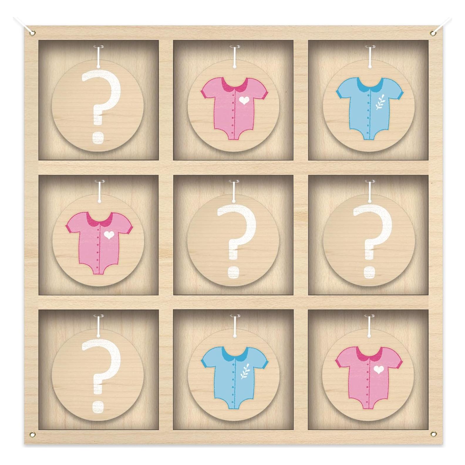 Juego de Mesa Tic Tac Toe Revelación de Género Senfaro