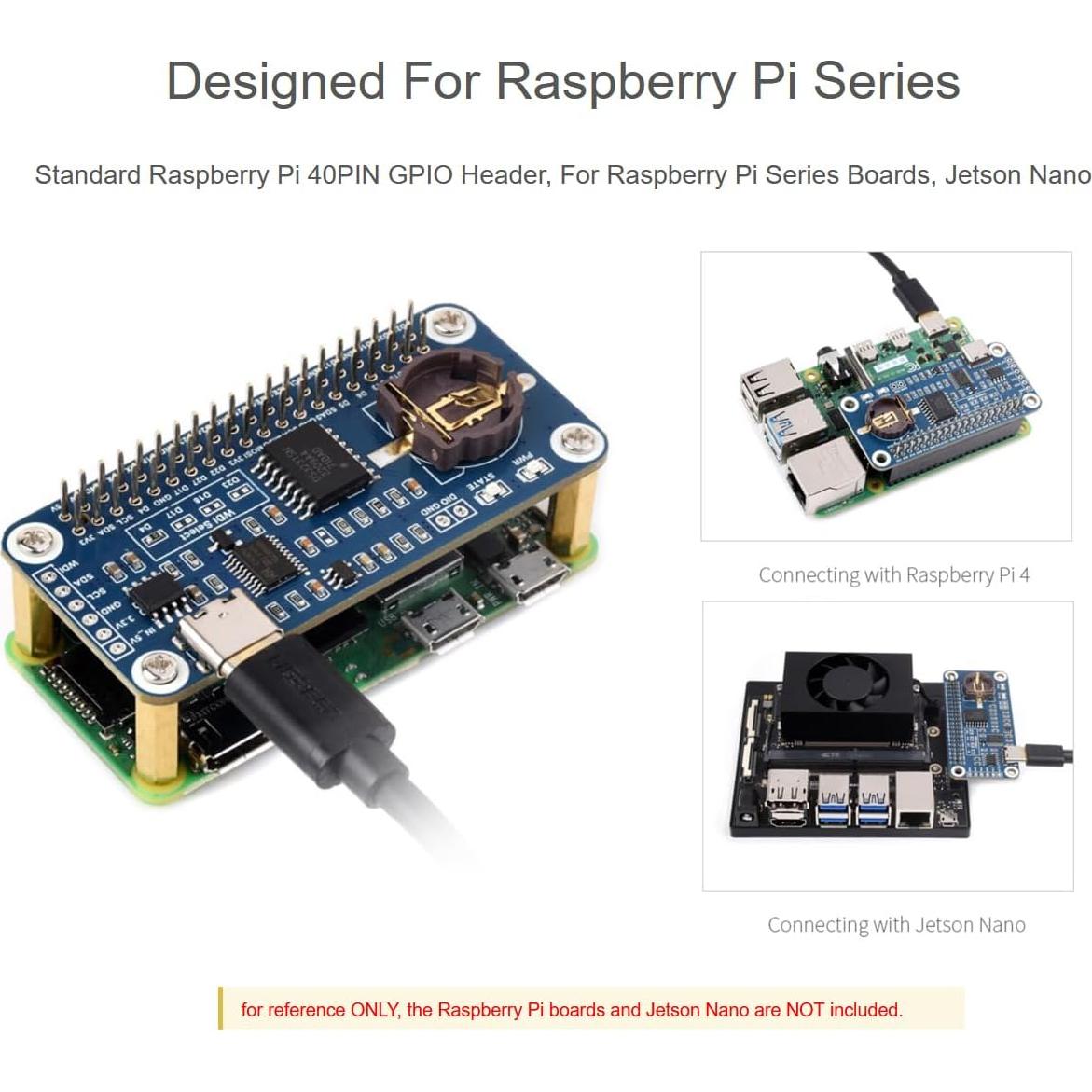 RTC WatchDog HAT Waveshare para Raspberry Pi y Jetson Nano